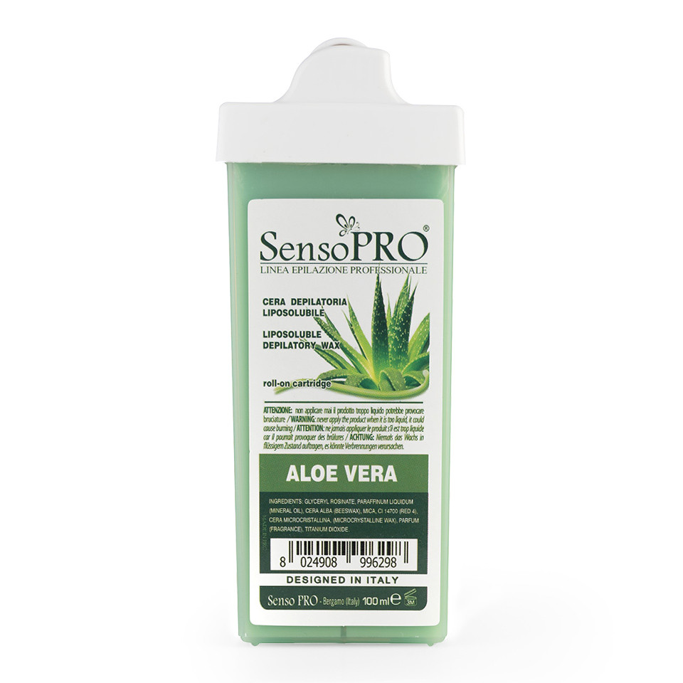 Ceara Epilat Unica Folosinta SensoPRO Italia, Rezerva Aloe 100 ml, Aplicator Ingust cu comanda online