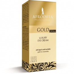 Cosmetica Afrodita - Crema contur ochi LUXURY cu aur pur 15 ml pentru ingrijirea fetei