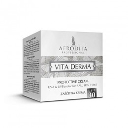 Cosmetica Afrodita – Crema pentru Protectie Solara SPF30 Vita Derma 50 ml pentru ingrijirea fetei