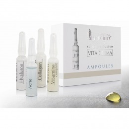 Cosmetica Afrodita – Fiole VIT-AMIN COMPLEX VITA DERMA 5 fiole x 1,5 ml pentru ingrijirea fetei