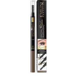 Creion multifunctional pentru sprancene Eveline Cosmetics, Brow Styler, 01 medium brown cu comanda online