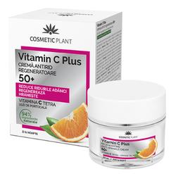 Crema Antirid Regeneratoare 50+ Vitamin C Plus Cosmetic Plant, 50ml pentru ingrijirea fetei