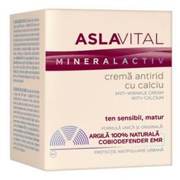 Crema Antirid cu Calciu – Aslavital Mineralactiv Anti-Wrinkle Cream with Calcium, 50ml pentru ingrijirea fetei