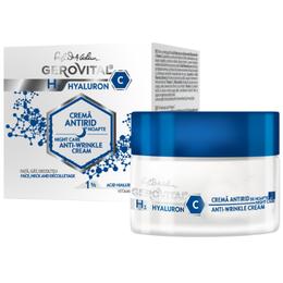 Crema Antirid de Noapte – Gerovital H3 Hyaluron C Night Care Anti-Wrinkle Cream, 50ml pentru ingrijirea fetei
