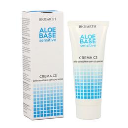 Crema C3 Aloebase pentru Ten Cuperozic si Sensibil Bioearth, 50 ml pentru ingrijirea fetei