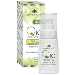 Crema Contur Ochi Q10 + Ceai Verde Cosmetic Plant, 30ml pentru ingrijirea fetei