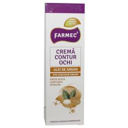 Crema Contur Ochi cu Ulei de Argan – Farmec Eye Contour Cream, 15ml pentru ingrijirea fetei