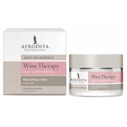 Crema Faciala Nutritiva pentru Ten Uscat Wine Therapy Resveratrol Cosmetica Afrodita, 50ml pentru ingrijirea fetei