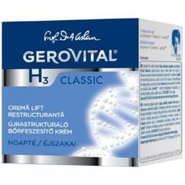 Crema Lift Restructuranta de Noapte – Gerovital H3 Classic Restructuring Lift Cream, 50ml pentru ingrijirea fetei