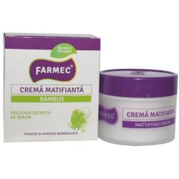Crema Matifianta cu Extract de Bambus – Farmec Mattifying Cream, 50ml pentru ingrijirea fetei