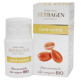 Crema Nutritiva cu Fitoceramide si Ulei de Argan Bio Herbagen, 50g pentru ingrijirea fetei
