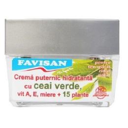 Crema Puternic Hidratanta cu Ceai Verde Virginia Favisan, 40ml pentru ingrijirea fetei