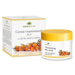 Crema Vitaminizanta de Zi cu Ulei de Catina si Masline Cosmetic Plant, 50ml pentru ingrijirea fetei
