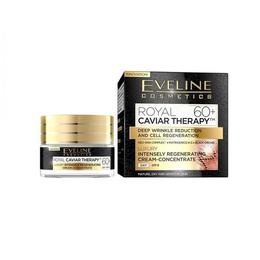 Crema concentrata regeneratoare Eveline Cosmetics Royal Caviar Therapy 60+ 50ml pentru ingrijirea fetei