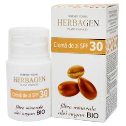 Crema de Zi SPF 30 cu Filtre Minerale si Ulei de Argan Bio Herbagen, 50g pentru ingrijirea fetei