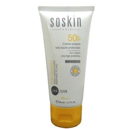 Crema emolienta solara Soskin Sun cream very high protection SPF 50+, 50ml pentru ingrijirea fetei