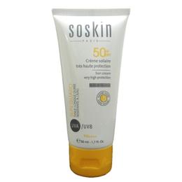 Crema emolienta solara fluida Soskin Sun cream very high protection SPF 50+ FLUID 50ml pentru ingrijirea fetei