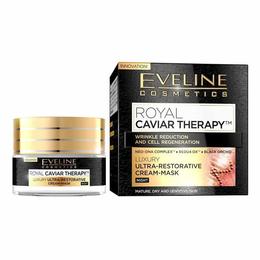 Crema-masca de noapte Eveline Cosmetics Royal Caviar Therapy 50ml pentru ingrijirea fetei