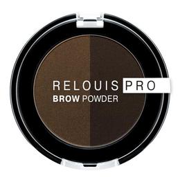 Fard pentru sprancene Relouis Pro Brown Powder, nuanta 03 cu comanda online
