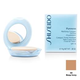 Fond de Ten Compact Matifiant – Shiseido Pureness Matifiying Compact Oil-Free Foundation – 50 Deep Ivory, 11g cu Comanda Online