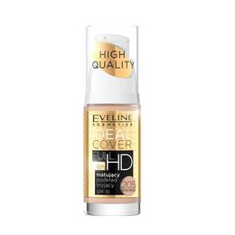Fond de ten, Eveline Cosmetics, High Quality, Ideal Cover FULL HD 16h, SPF 10, 205 Rose Beige, 30 ml cu Comanda Online