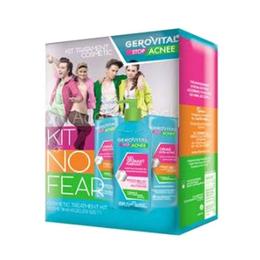 Kit Tratament Cosmetic – Gerovital Stop Acnee Kit No Fear – Gel Spumant Purifiant, Crema Gel Sebum Control, Crema Ultra-Activa pentru ingrijirea fetei