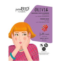Masca Peel-Off cu Fructe Rosii pentru Ten Gras Olivia PuroBio Cosmetics, 13g pentru ingrijirea fetei