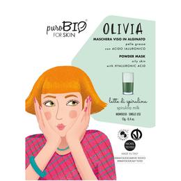 Masca Peel-Off cu Spirulina pentru Ten Gras Olivia PuroBio Cosmetics, 13g pentru ingrijirea fetei