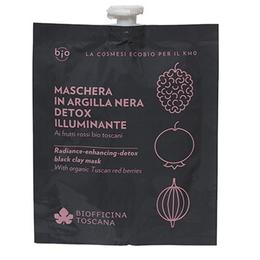 Masca de Fata DETOX cu Argila Neagra – Iluminatoare Biofficina Toscana, 30 ml pentru ingrijirea fetei