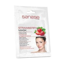 Mască hidratantă cu particule exfoliante Sanase Strawberry 10ml pentru ingrijirea fetei