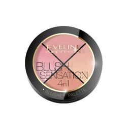 Paleta blush Eveline Cosmetics Blush Contour Sensation 4 in 1, 12 g cu Comanda Online
