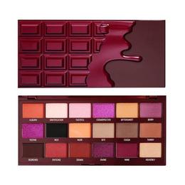 Paleta fard Makeup Revolution, I Heart Revolution, Cranberries and Chocolate Pigment Palette, 18 nuante, 18g cu Comanda Online
