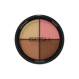 Paleta fard de obraz pentru contur si iluminare Gosh Cosmetic Contour&Strobe Kit 002 Medium, 15 g cu Comanda Online
