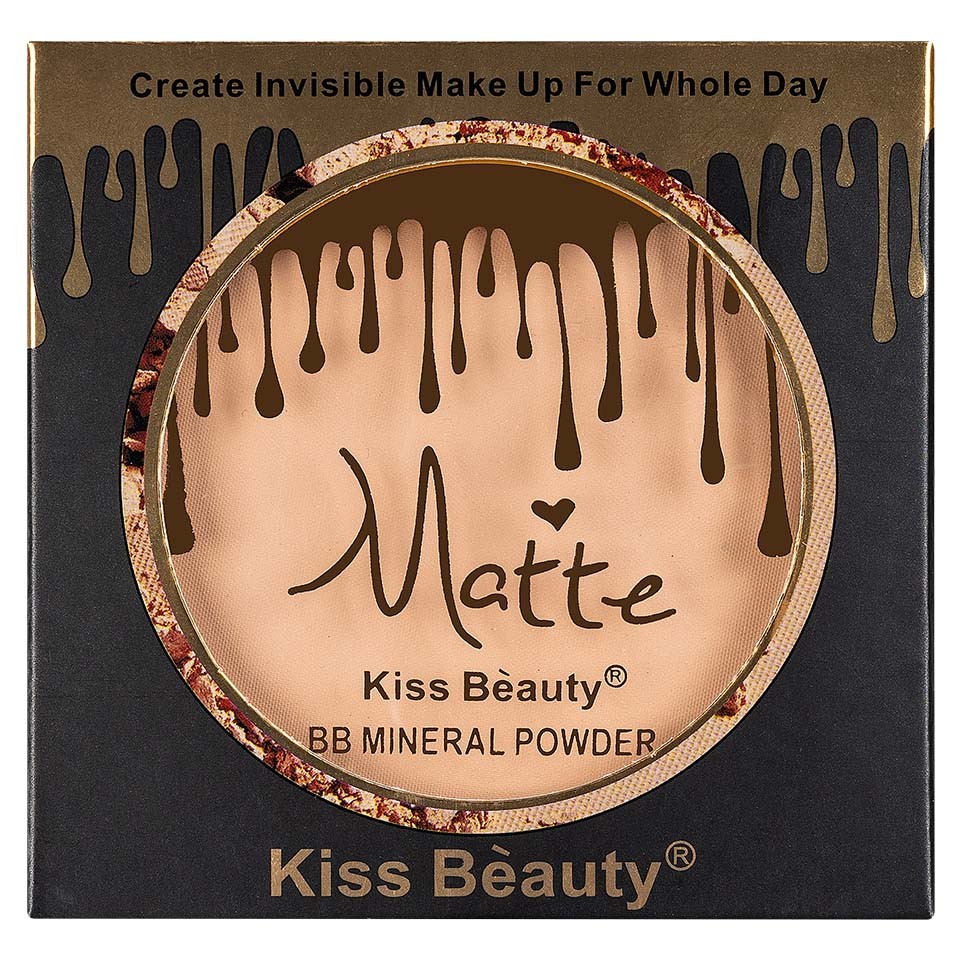 Pudra compacta minerala Kiss Beauty Matte 02 cu comanda online