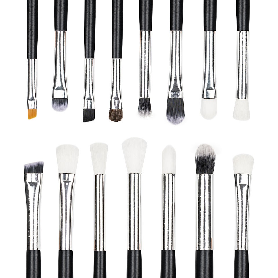 Set 15 pensule machiaj Precise Makeup, Black + Borseta Cadou cu comanda online