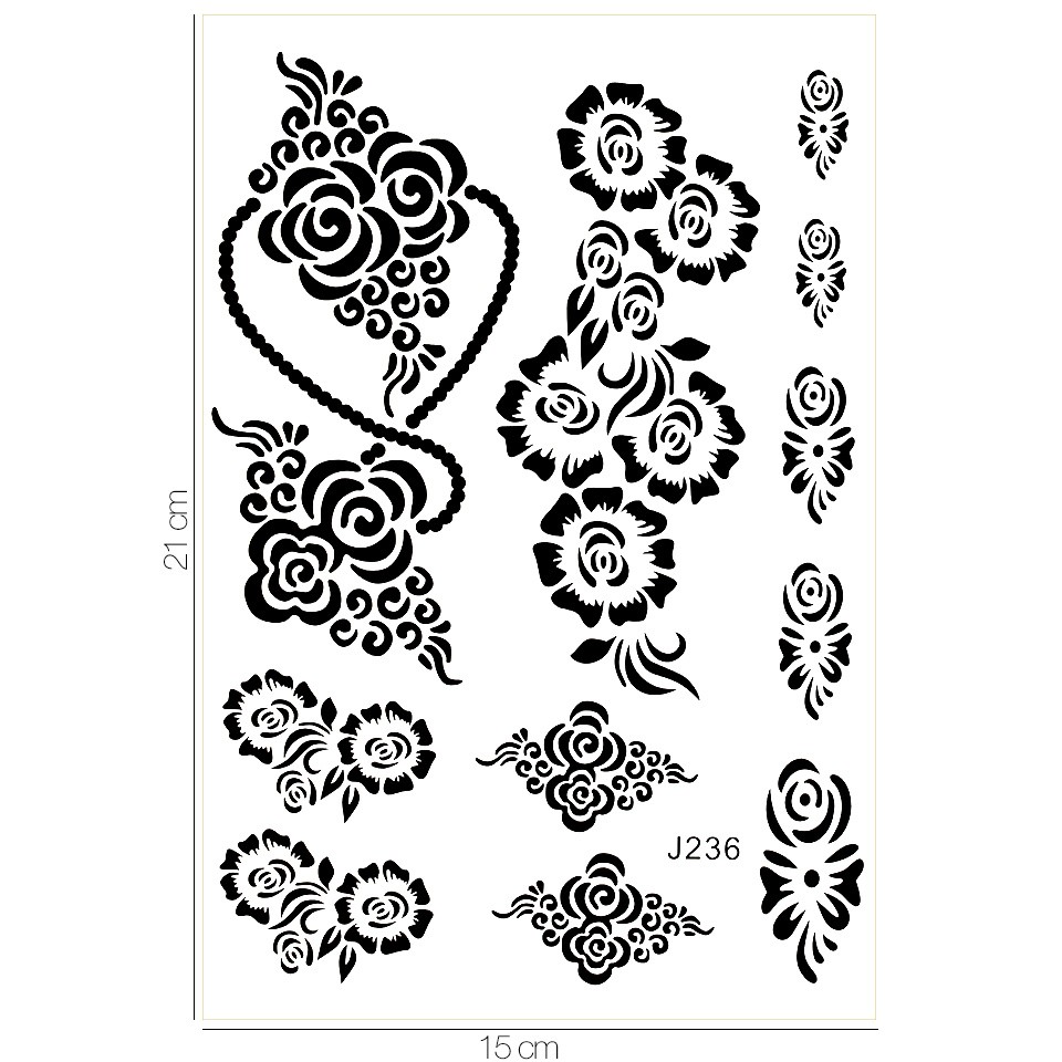 Tatuaj Temporar LUXORISE Henna Temptation Flower Goddess J236 cu comanda online