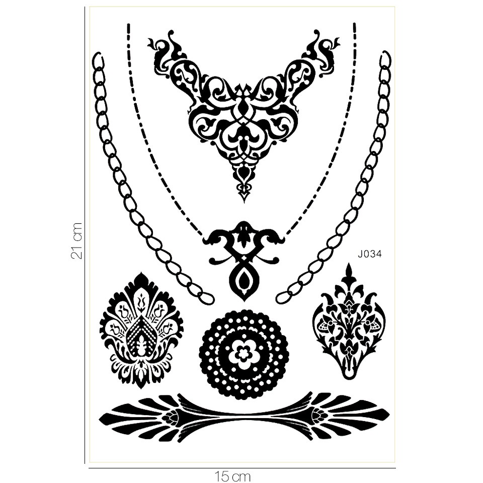 Tatuaj Temporar LUXORISE Henna Temptation Queen’s Jewelry J034 cu comanda online