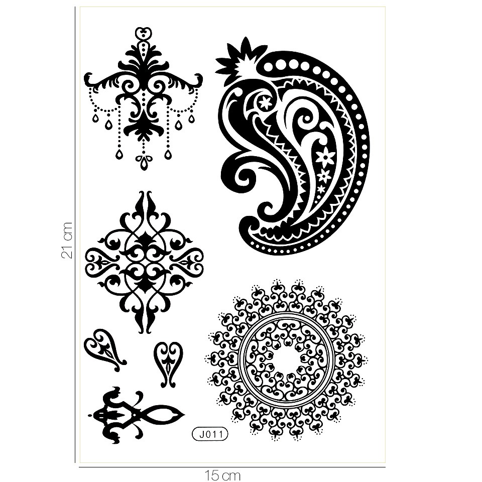 Tatuaj Temporar LUXORISE Henna Temptation Temporary Inked J011 cu comanda online